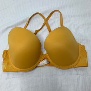 (PINK) Yellow push up bra